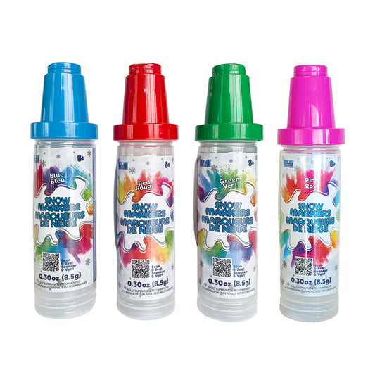 Snow Coloring Markers 4 Pack Assorted Colors