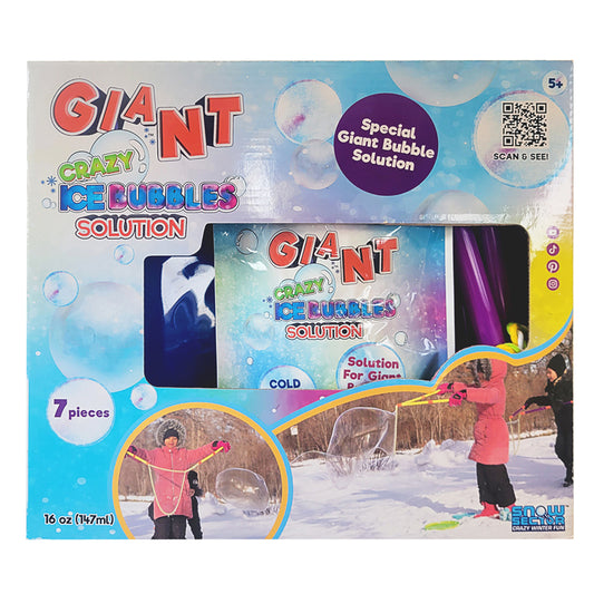 Crazy Ice Bubbles Giant Bubbles Set with 16 ounces solution