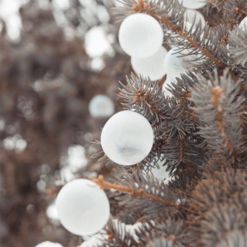 Bulles de glace folles dans un souffleur de bulles avec une solution de 3,5 onces