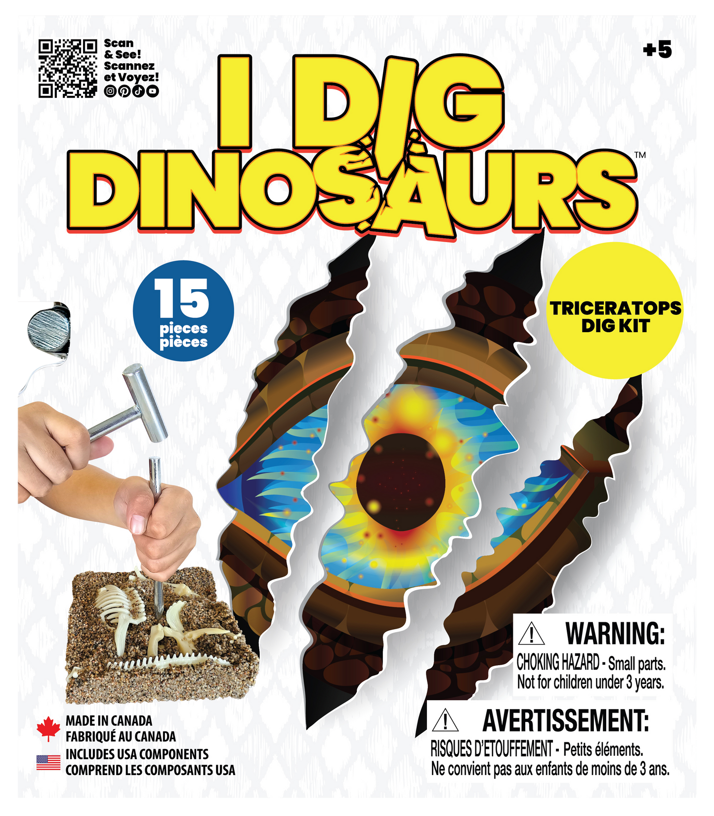 I Dig Dinosaur Big Kit Triceratops