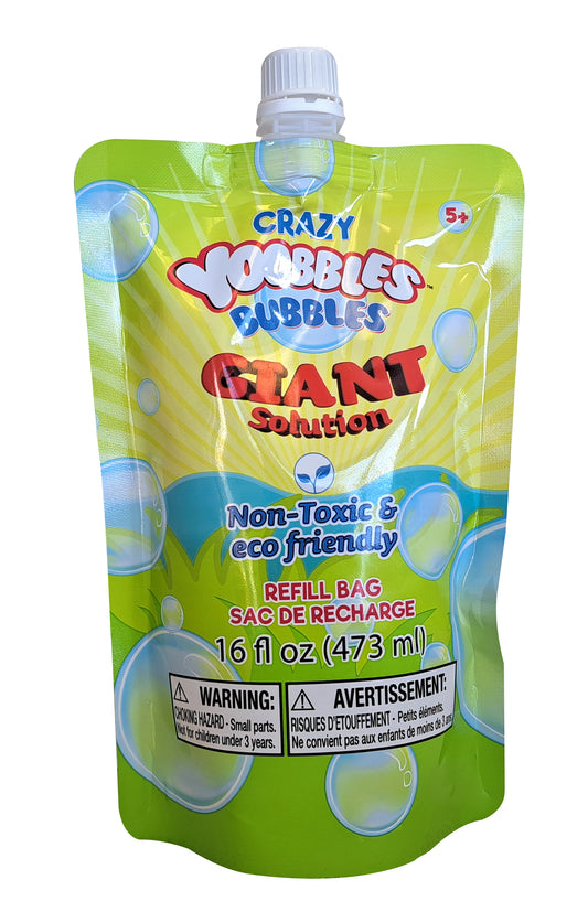 Crazy Yoobbles Bubbles Giant Bubble - Refill Solution 16 fl oz